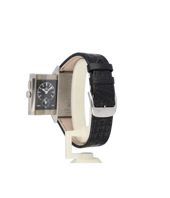 Jaeger-LeCoultre Reverso Grande Ultra Thin Duoface  NEW JLC STRAP - 2013 B+P | steel white - black | ref. 2