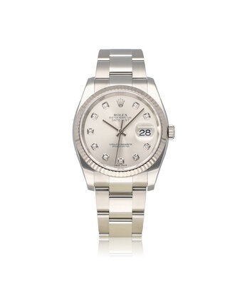 Rolex Datejust 36 - 2018 box + papers | steel diamond dial Oyster