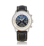 Breitling Navitimer Montbrillant Olympus 48 NEW BREITLING SERVICE - steel day date moonphase black L