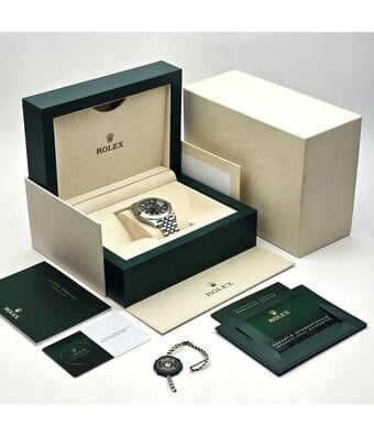 Rolex Datejust 41 NEW ROLEX SERVICE - 2023 B+P | steel mint green Jubilee