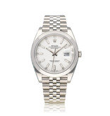 Rolex Datejust 41 - 2025 box + papers | steel white domed Jubilee