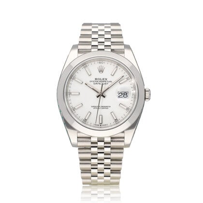 Datejust 41 - 2025 box + papers | steel white domed Jubilee