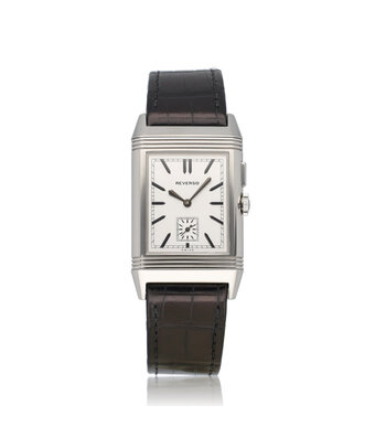 Jaeger-LeCoultre Reverso Grande Ultra Thin Duoface  box  | steel white - black | day - night | ref. 278.8.5