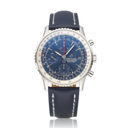 Navitimer Heritage 42 NEW BREITLING STRAP - 2020 B+P | steel blue