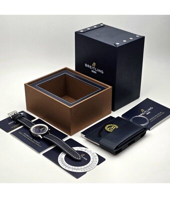 Breitling Navitimer Heritage 42 NEW BREITLING STRAP - 2020 B+P | steel blue