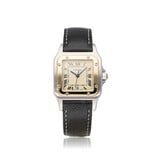 Cartier Santos de Cartier Galbée 34,8 NEW CARTIER SERVICE - 1996 B+P | steel / gold quartz | ref.