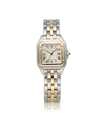 Cartier Panthère de Cartier  22 box + papers | steel - gold 1 row | ref. 1100 |