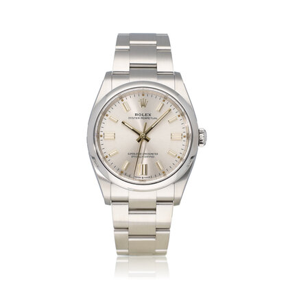 Oyster Perpetual 36 - 2024 box + papers | silver - gold