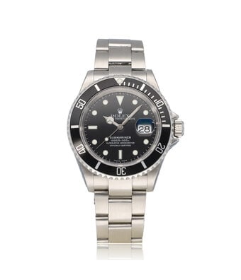 Rolex Submariner Date 40 NEW ROLEX SERVICE - 2005 box + papers | steel black Oyster