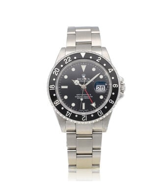 Rolex GMT-Master II 40 NEW ROLEX SERVICE - 2003 box + papers | steel black Oyster