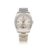 Rolex Oyster Perpetual 34 NEW ROLEX SERVICE - 2008 box + papers | steel silver domed Oyster