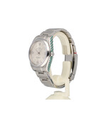 Rolex Oyster Perpetual 34 NEW ROLEX SERVICE - 2008 box + papers | steel silver domed Oyster