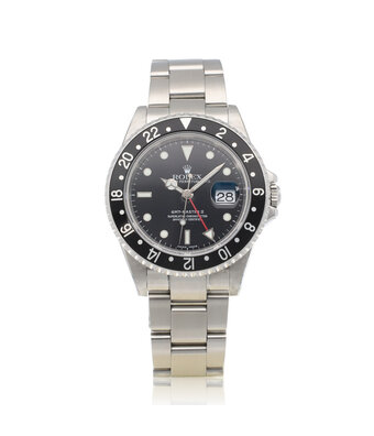 Rolex GMT-Master II 40 NEW ROLEX SERVICE - 2003 box + papers | steel black Oyster