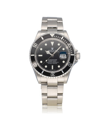 Rolex Submariner Date 40 NEW ROLEX SERVICE - 2005 box + papers | steel black Oyster
