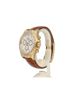 Rolex Daytona  40 NEW ROLEX SERVICE - 2004 box + papers | yellow gold white