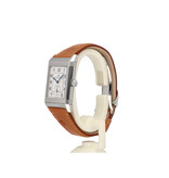 Jaeger-LeCoultre Reverso Grand taille 26 NEW JLC STRAP - 2002 B+P | steel silver alligator leather