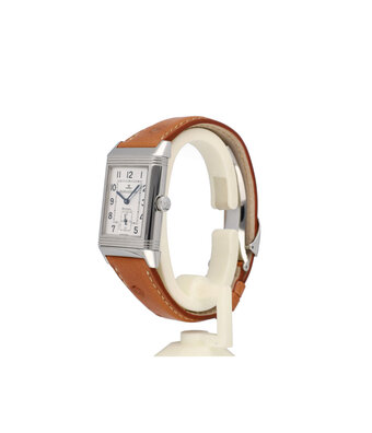 Jaeger-LeCoultre Reverso Grand taille 26 NEW JLC STRAP - 2002 B+P | steel silver alligator leather