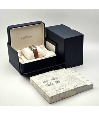 Jaeger-LeCoultre Reverso Grand taille 26 NEW JLC STRAP - 2002 B+P | steel silver alligator leather
