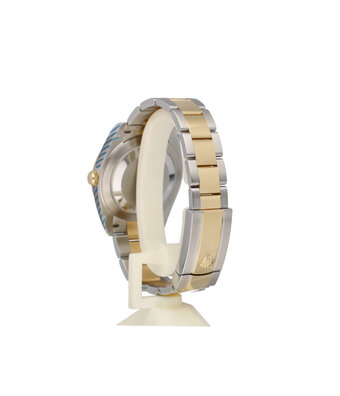 Rolex Datejust 41 NEW ROLEX SERVICE - 2023 B+P | motif - blocks  - fluted steel - gold champagne