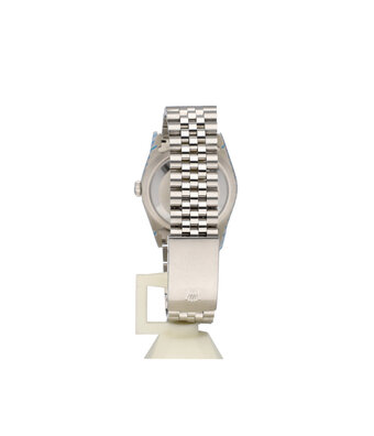 Rolex Datejust 36 NEW ROLEX SERVICE - 1996 B+P | steel white roman Jubilee