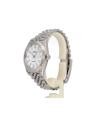 Rolex Datejust 41 - 2024 box + papers | steel - gold white Jubilee