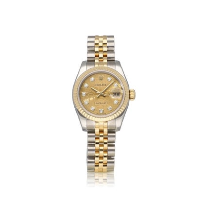 Lady-Datejust 26 2015 + papers | steel - gold champagne diamond Jubilee - computer