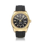 Rolex Sky-Dweller  42 NEW ROLEX SERVICE - 2020 box + papers | yellow gold Oysterflex / rubber bl