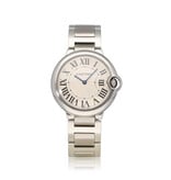 Cartier Ballon Bleu de Cartier  36 steel silver roman MM | ref. W69011Z4 |