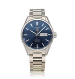 TAG Heuer Carrera Calibre 5 41 - box + papers | Calibre 5 with blue dial