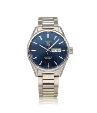 TAG Heuer Carrera Calibre 5 41 - box + papers | Calibre 5 with blue dial