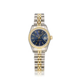 Rolex Lady-Datejust 26 NEW ROLEX SERVICE - 1987 + papers | steel - yellow gold blue Jubilee