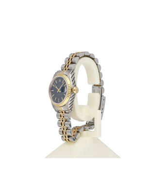 Rolex Lady-Datejust 26 NEW ROLEX SERVICE - 1987 + papers | steel - yellow gold blue Jubilee
