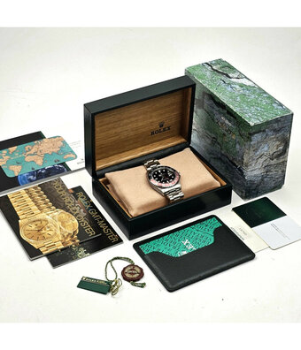 Rolex GMT-Master  40 NEW ROLEX SERVICE - 1995 B+P | steel Pepsi Oyster