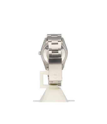 Rolex Air-king  NEW ROLEX SERVICE - 1996 | steel silver engine turned bezel