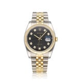 Rolex Datejust 36 - 2013 + papers | steel - yellow gold black Jubilee - computer