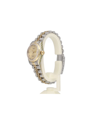 Rolex Lady-Datejust 26 NEW ROLEX SERVICE -  1987 B+P | steel - gold champagne Jubilee computer d
