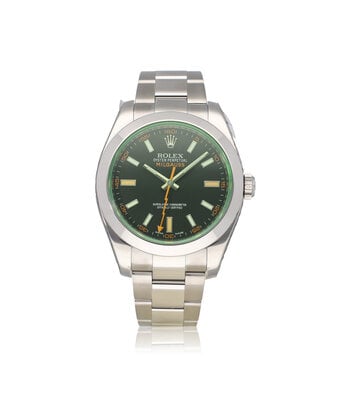 Rolex Milgauss 40 RANDOM SERIAL - steel black orange Oyster