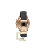 Rolex Daytona  40 NEW ROLEX SERVICE - 2021 B+P | rose gold black / sundust rubber - Oysterflex