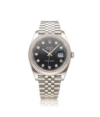 Rolex Datejust 41 2020 box + papers | steel - white gold black diamond Jubilee