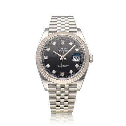 Datejust 41 2020 box + papers | steel - white gold black diamond Jubilee