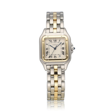 Panthère de Cartier  22 box + papers | steel - gold 1 row | ref. 1100 |