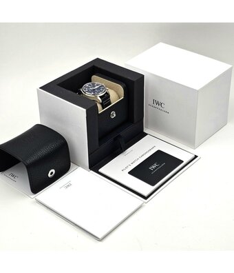 IWC Pilot's Watch Chronograph 43 steel blue day-date 2024 box + papers