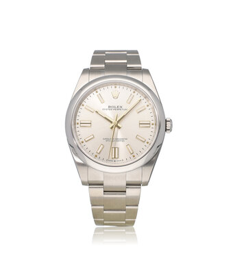 Rolex Oyster Perpetual 41 steel silver - gold domed 2025 + papers