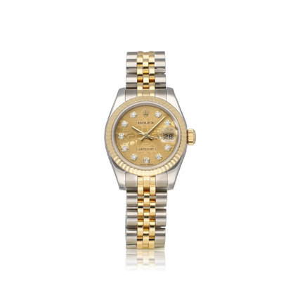 Lady-Datejust 26 2015 + papers | steel - gold champagne diamond Jubilee - computer