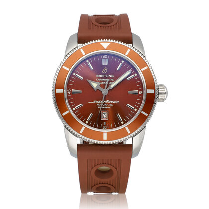 Superocean Heritage  46 steel brown rubber