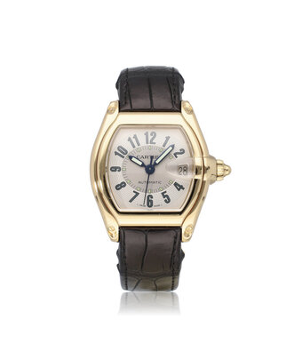 Roadster   yellow gold silver arabic 2003 box + papers