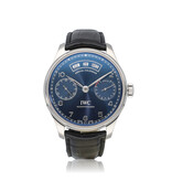 IWC Portugieser  44 steel blue 2016 box + papers