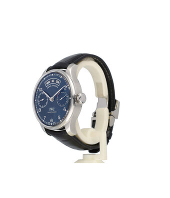IWC Portugieser  44 steel blue 2016 box + papers