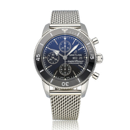 Superocean Heritage Chronograph 44 NEW BREITLING SERVICE - 2021 box + papers | steel black