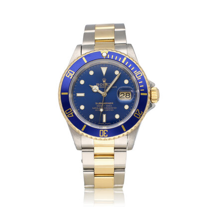Submariner Date 40 steel - yellow gold blue - bluesy - E-serial - 1990